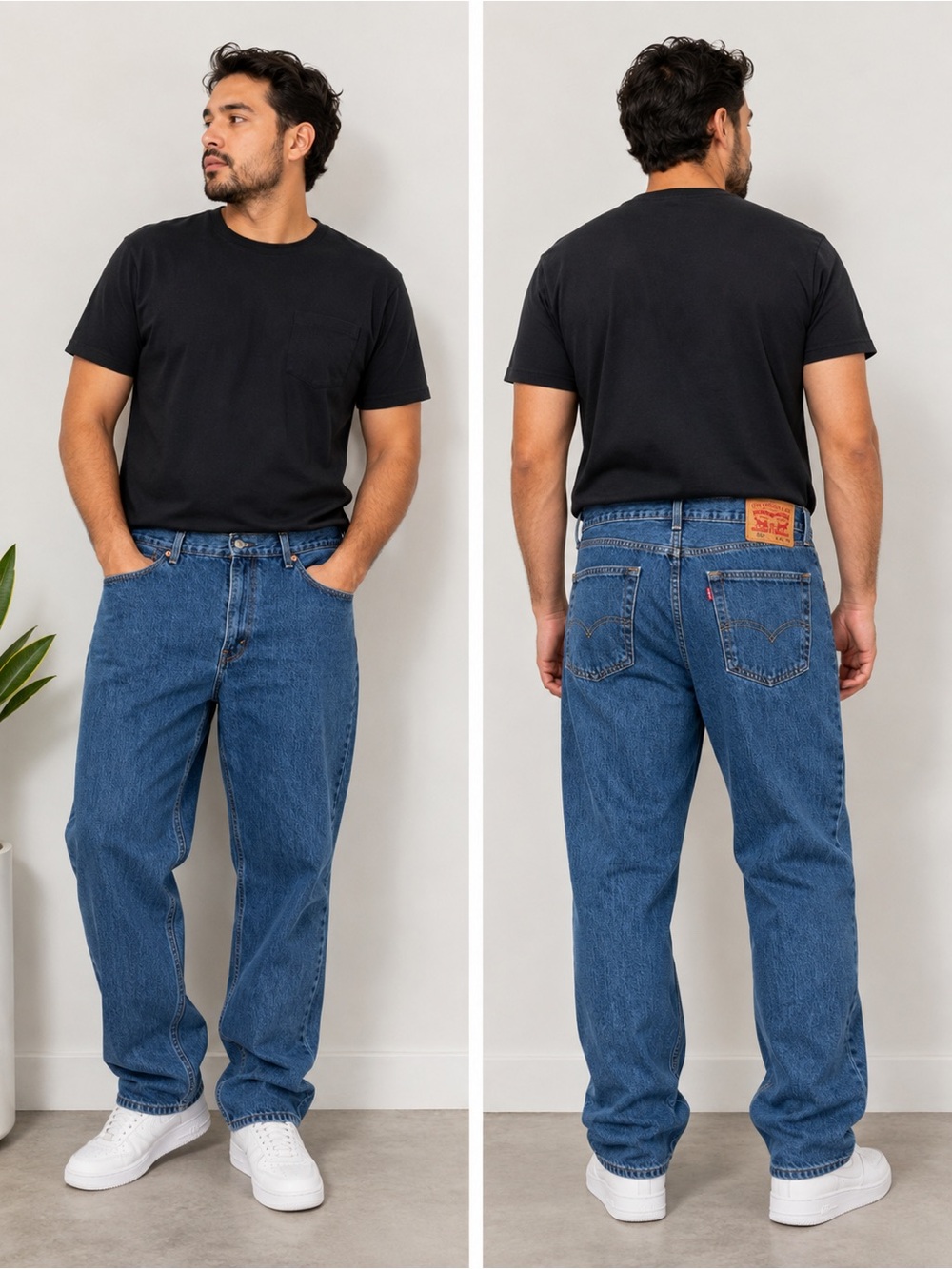 Levi’s 550 Relaxed Fit Jeans Men’s 38x30 Blue Tapered 100% Cotton Denim